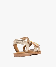 sandales a tige metallisee et en perles fille  - taneo doreG951101_4