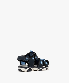 sandales sport look randonnee a bout ferme et a scratchs garcon bleuG956501_4