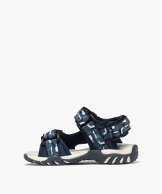 sandales en toile a brides scratchs garcon - buggy bleuG959101_3