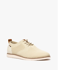 derby en mesh sur semelle sport homme - mario baldano beige standardG960101_2
