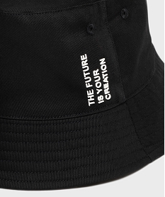 chapeau bob avec inscription en relief garcon noir vifG961301_2