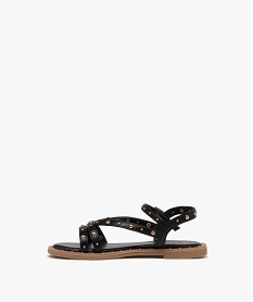 sandales a brides avec clous metalliques fille - lovely wings noirG961601_3