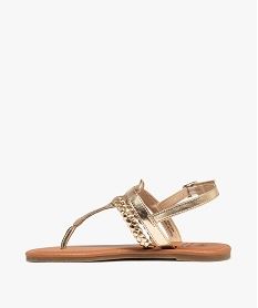 sandales a brides avec entredoigt fille - lovely wings doreG962201_3