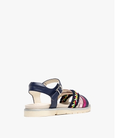 sandales a brides multicolores fille - lovely wings bleuG963501_4