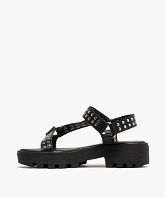 sandales a scratch brides a clous et semelle crantee fille noir standardG964801_3