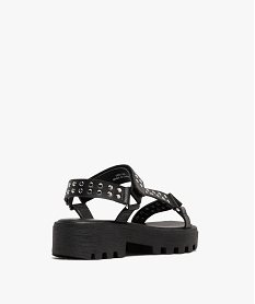 sandales a scratch brides a clous et semelle crantee fille noir standardG964801_4