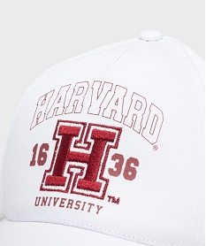 casquette en coton brode fille - harvard university blanc standardG965501_2