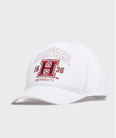 casquette en coton brode fille - harvard university blanc standardG965501_4