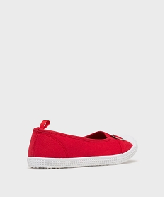 ballerines en toile avec bout renforce femme rouge standardG966101_4