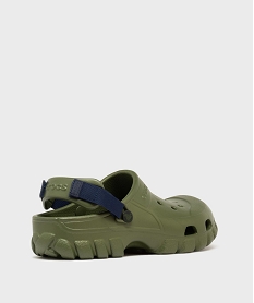 sabots souples unis dessus perfore homme - crocs kaki standardG966501_4