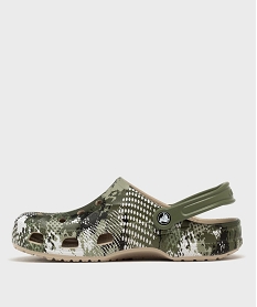 sabots souples dessus perfore a motif camouflage homme - crocs kaki standardG966701_3
