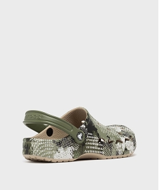 sabots souples dessus perfore a motif camouflage homme - crocs kaki standardG966701_4