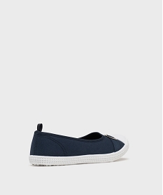 ballerines en toile avec bout renforce femme bleuG967101_4
