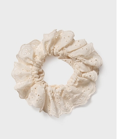 chouchou cheveux brode femme beige accessoires cheveuxG968501_3