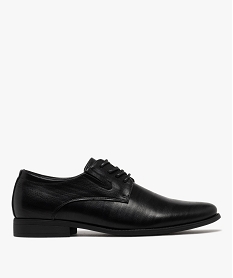 GEMO Derbies unis à lacets ronds homme noir standard