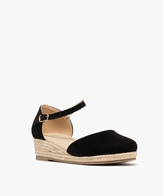 chaussures en suedine a talon compense en corde femme noir standard sandales plates et nu-piedsG970301_2