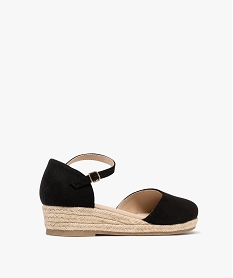 chaussures en suedine a talon compense en corde femme noir standard sandales plates et nu-piedsG970301_4