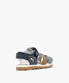 sandales a scratch et bout ferme garcon bleuG971901_4