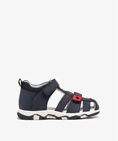 GEMO Chaussures ouvertes fermeture scratch garçon - Buggy Bleu