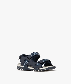 sandales a 3 brides scratch garcon - buggyshoes bleuG973301_2