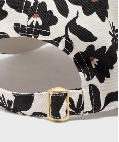 casquette a motifs fleuris new york femme noirG976101_3