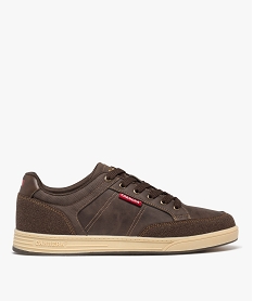 GEMO Baskets de ville à lacets homme - Carrera marron fonce