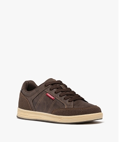 baskets de ville a lacets homme - carrera marron fonceG976501_2