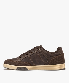 baskets de ville a lacets homme - carrera marron fonceG976501_3