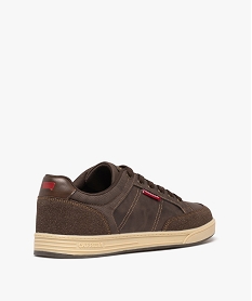 baskets de ville a lacets homme - carrera marron fonceG976501_4