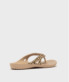 tongs flip a motif leopard femme - crocs brun tongsG976701_4