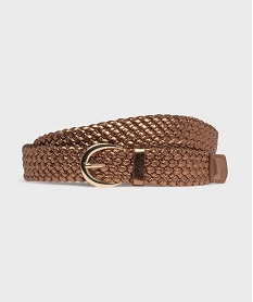 ceinture tressee en matiere metallisee femme grisG977301_3