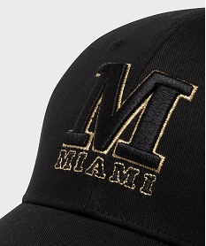 casquette avec broderie miami femme noir standardG980301_2