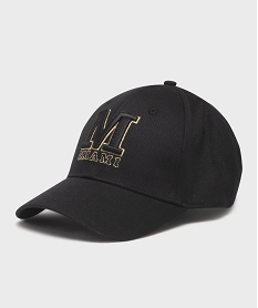 casquette avec broderie miami femme noir standardG980301_4