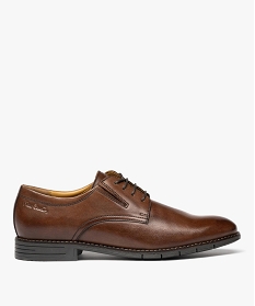 GEMO Derby dessus cuir homme - Pierre Cardin Orange
