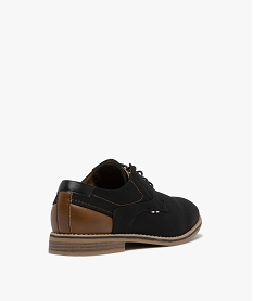derbies en toile texturee et details contrastants homme noir standardG982901_4