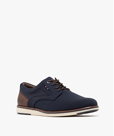 derbies en toile texturee homme bleuG983901_2