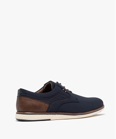 derbies en toile texturee homme bleuG983901_4