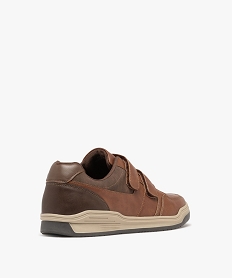 baskets de ville confort fermeture scratch homme brunG985501_4