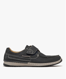 GEMO Chaussures en nubuck fermeture scratch homme - Pierre Cardin Bleu