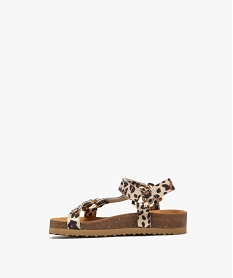 sandales a brides a motif leopard fille - lovely wings beigeG990101_3