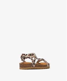 sandales a brides a motif leopard fille - lovely wings beigeG990101_4
