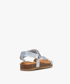 sandales a brides souples metallisees fille - lovely wings grisG990501_4
