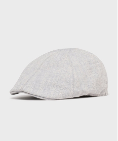 GEMO Casquette plate chinée à rayures homme Bleu
