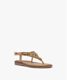 tongs avec perles brodees sur le dessus fille - taneo multicoloreG998901_2