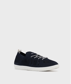 baskets en toile ajouree faciles a enfiler femme - terre de marins bleuH000301_2