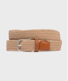 GEMO Ceinture tressée élastique homme beige standard