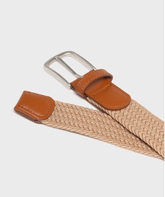 ceinture tressee elastique homme beige standardH000701_2