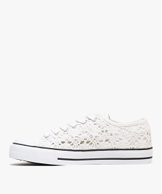 baskets en macrame sur semelle epaisse femme blanc standardH001901_3