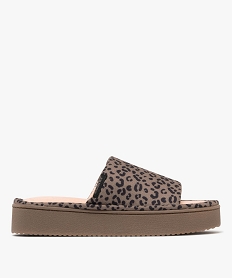GEMO Mules d’intérieur à motifs léopard femme - Isotoner Brun