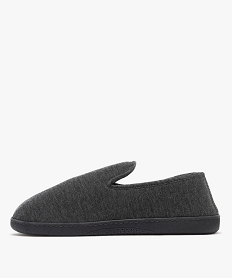 chausson pantoufles en jersey double velours homme - isotoner grisH003701_3